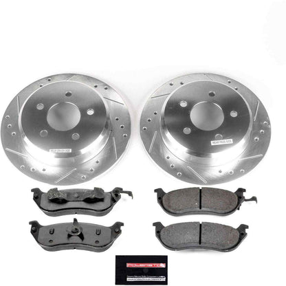 PowerStop Power Stop 96-02 Ford Crown Victoria Rear Z36 Truck & Tow Brake Kit K2984-36