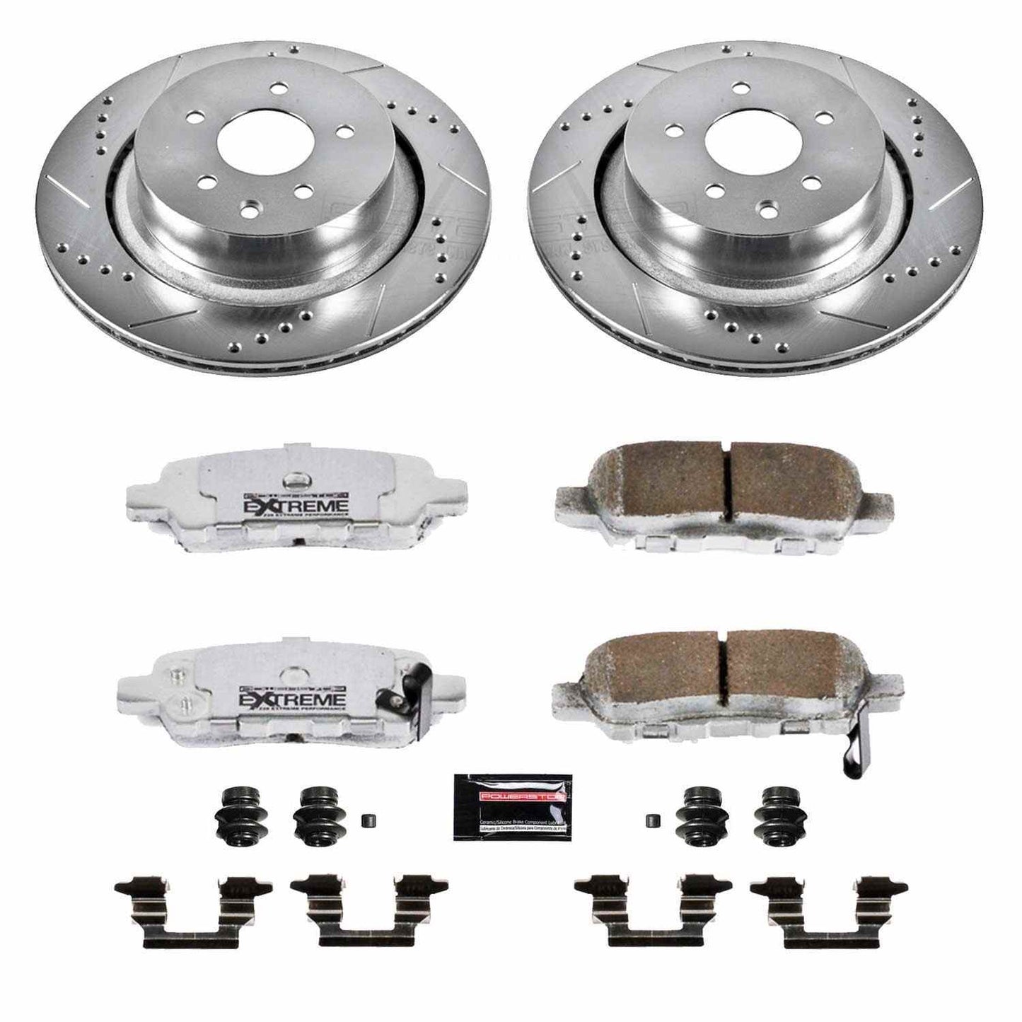 PowerStop Power Stop 07-08 Infiniti G35 Rear Z26 Street Warrior Brake Kit K2986-26
