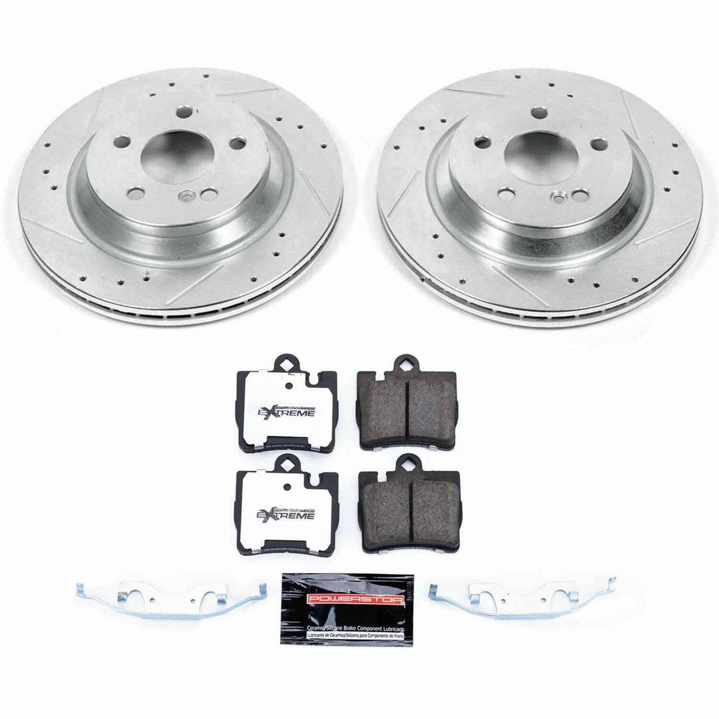 PowerStop Power Stop 00-02 Mercedes-Benz S430 Rear Z26 Street Warrior Brake Kit K2997-26