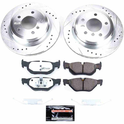 PowerStop Power Stop 2006 BMW 325xi Rear Z26 Street Warrior Brake Kit K3001-26