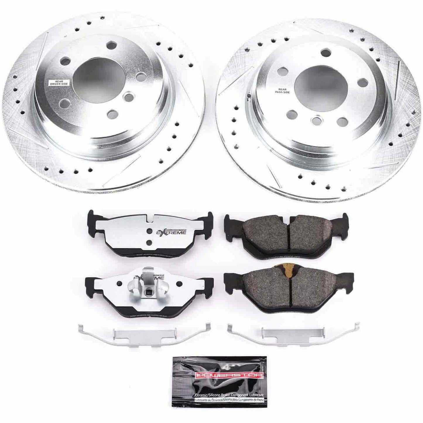 PowerStop Power Stop 07-10 BMW 328i Rear Z26 Street Warrior Brake Kit K3002-26