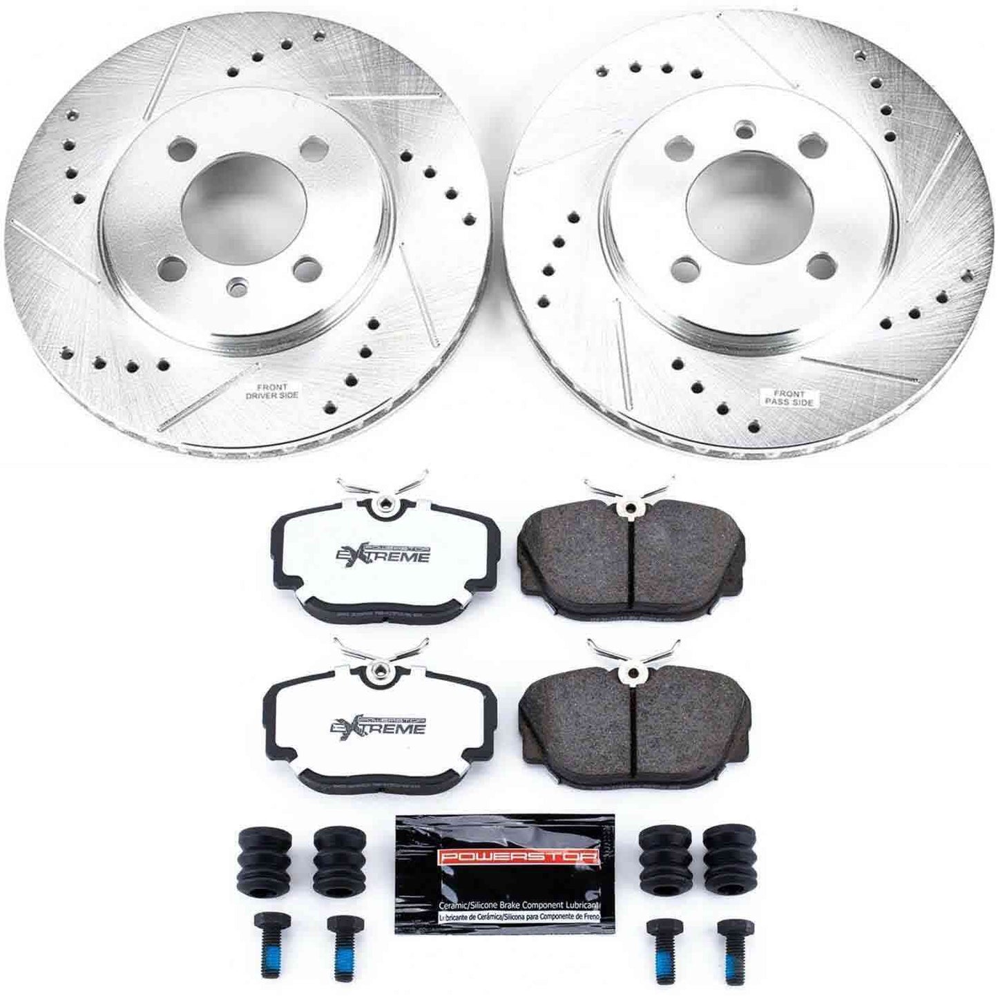 PowerStop Power Stop 91-92 BMW 318i Front Z26 Street Warrior Brake Kit K3008-26