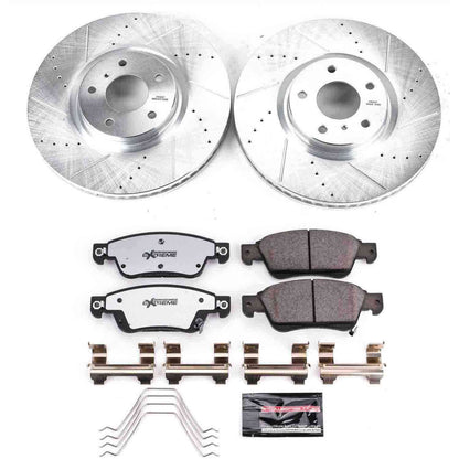 PowerStop Power Stop 07-08 Infiniti G35 Front Z26 Street Warrior Brake Kit K3022-26