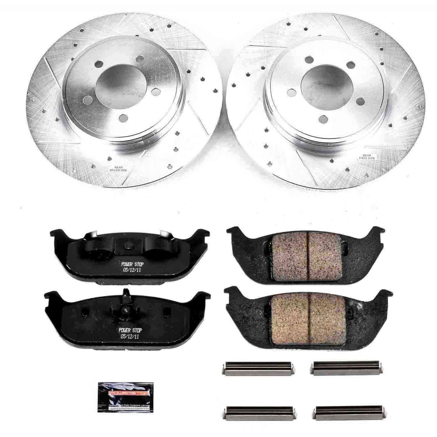 Power Stop 03-05 Lincoln Aviator Rear Z23 Evolution Sport Brake Kit K3025