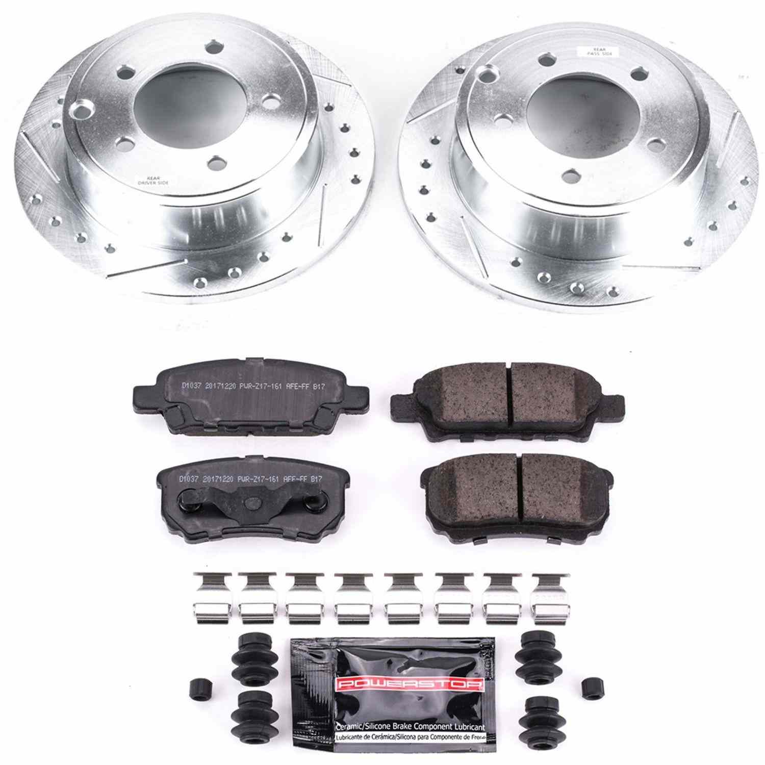 Power Stop 11-14 Chrysler 200 Rear Z23 Evolution Sport Brake Kit K3033