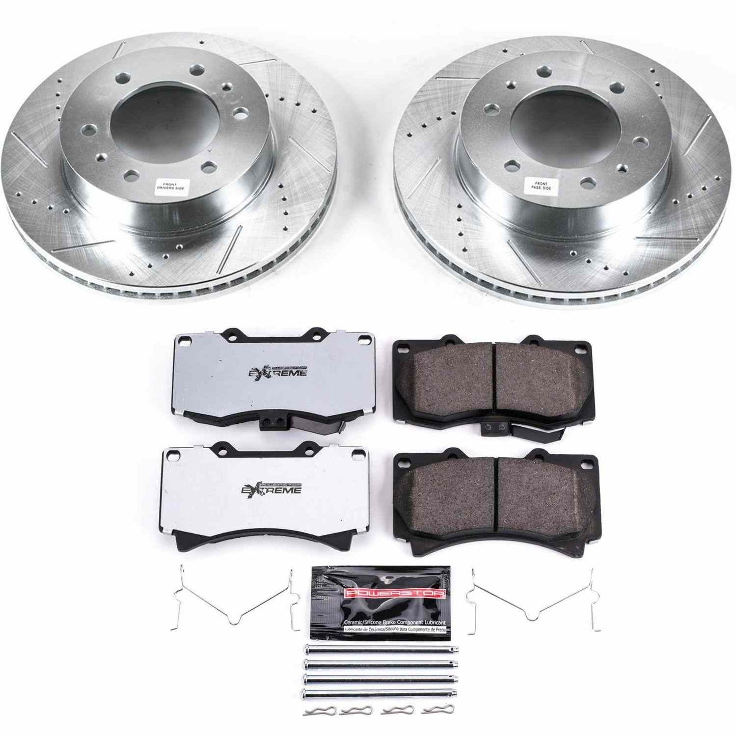 PowerStop Power Stop 06-10 Hummer H3 Front Z36 Truck & Tow Brake Kit K3035-36