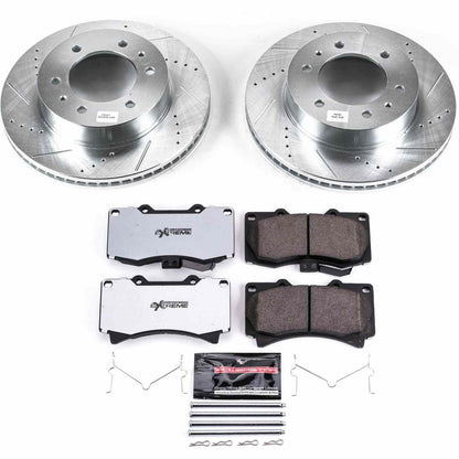 PowerStop Power Stop 06-10 Hummer H3 Front Z36 Truck & Tow Brake Kit K3035-36