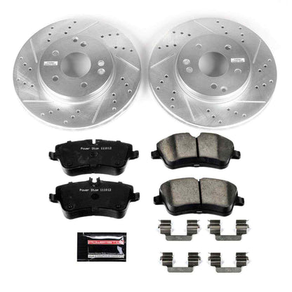 PowerStop Power Stop 02-05 Mercedes-Benz C230 Front Z23 Evolution Sport Brake Kit K3048