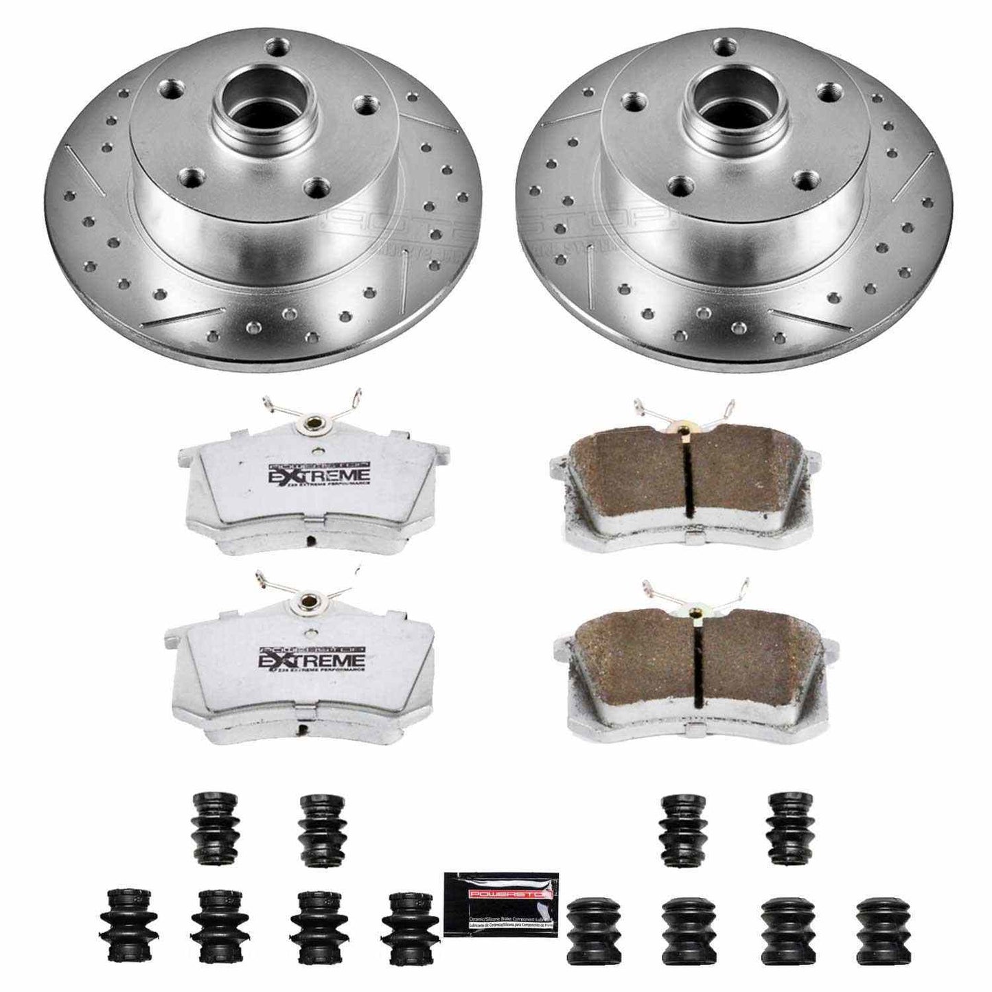 PowerStop Power Stop 97-01 Audi A4 Rear Z26 Street Warrior Brake Kit K3064-26