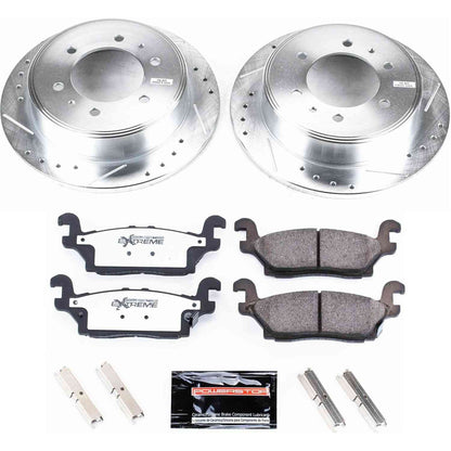 PowerStop Power Stop 06-10 Hummer H3 Rear Z36 Truck & Tow Brake Kit K3067-36