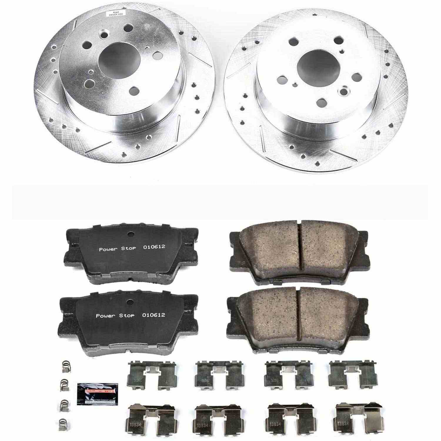 Power Stop 07-12 Lexus ES350 Rear Z23 Evolution Sport Brake Kit K3068