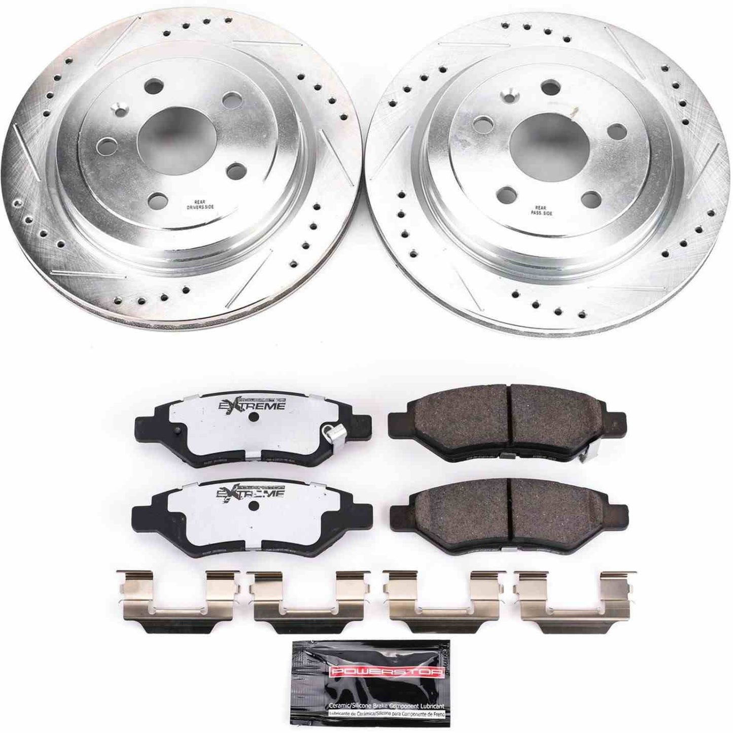 PowerStop Power Stop 08-14 Cadillac CTS Rear Z26 Street Warrior Brake Kit K3072-26