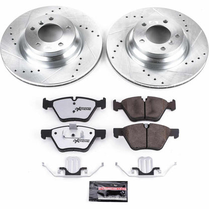 PowerStop Power Stop 2006 BMW 330i Front Z26 Street Warrior Brake Kit K3077-26