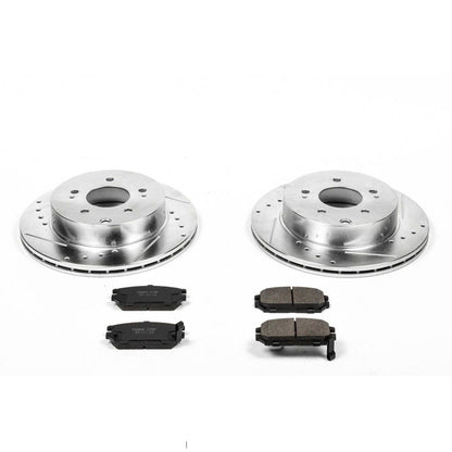 PowerStop Power Stop 06-12 Mitsubishi Eclipse Rear Z23 Evolution Sport Brake Kit K3079