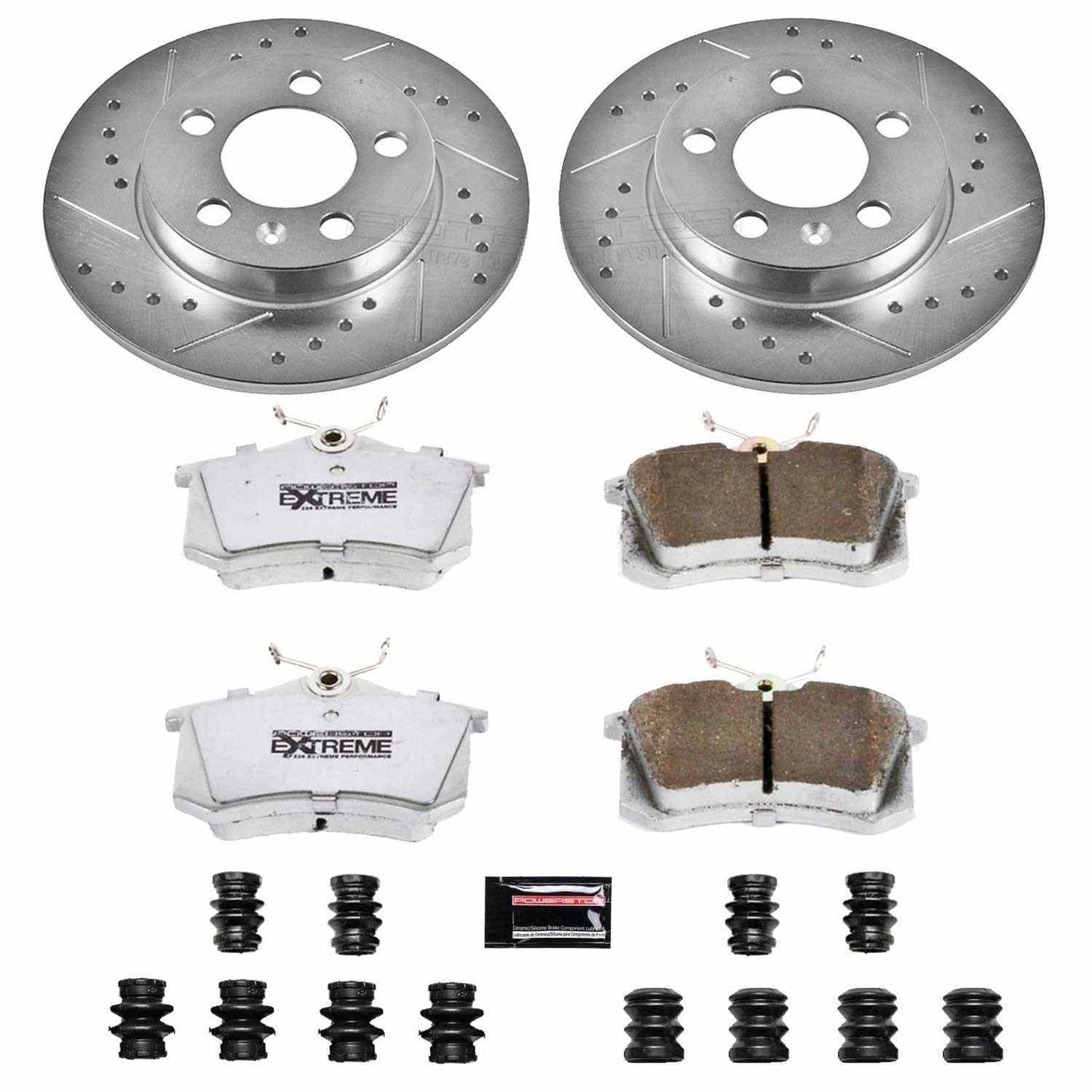 PowerStop Power Stop 00-06 Audi TT Quattro Rear Z26 Street Warrior Brake Kit K3093-26