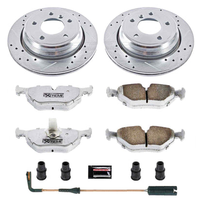 PowerStop Power Stop 01-03 BMW 525i Rear Z26 Street Warrior Brake Kit K3125-26