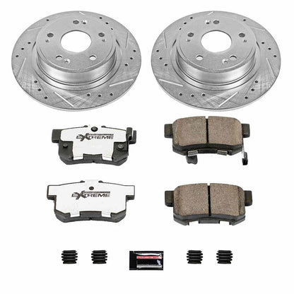 PowerStop Power Stop 16-18 Acura ILX Rear Z26 Street Warrior Brake Kit K3128-26