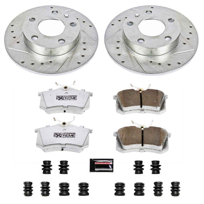 PowerStop Power Stop 02-06 Audi A4 Rear Z26 Street Warrior Brake Kit K3129-26