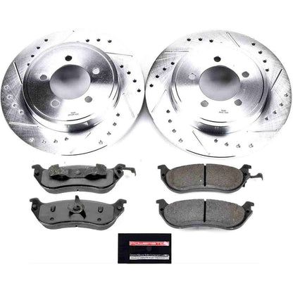 PowerStop Power Stop 02-05 Ford Explorer Rear Z36 Truck & Tow Brake Kit K3150-36
