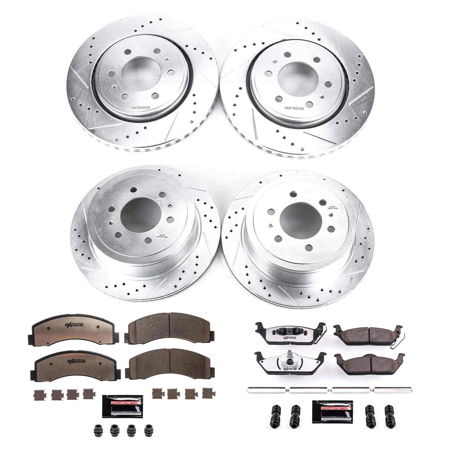 PowerStop Power Stop 10-11 Ford F-150 Front & Rear Z36 Truck & Tow Brake Kit K3166-36