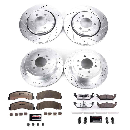 PowerStop Power Stop 10-11 Ford F-150 Front & Rear Z36 Truck & Tow Brake Kit K3166-36