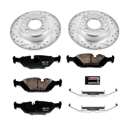 PowerStop Power Stop 88-93 Saab 900 Rear Z23 Evolution Sport Brake Kit K367