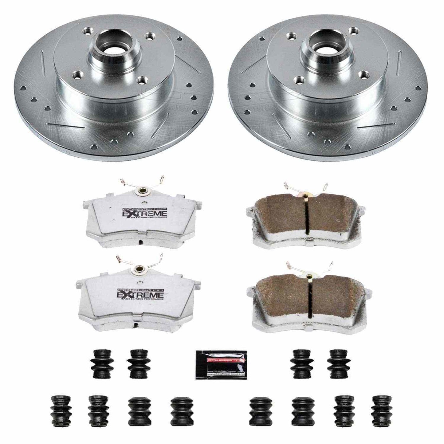 PowerStop Power Stop 99-02 Volkswagen Cabrio Rear Z26 Street Warrior Brake Kit K369-26