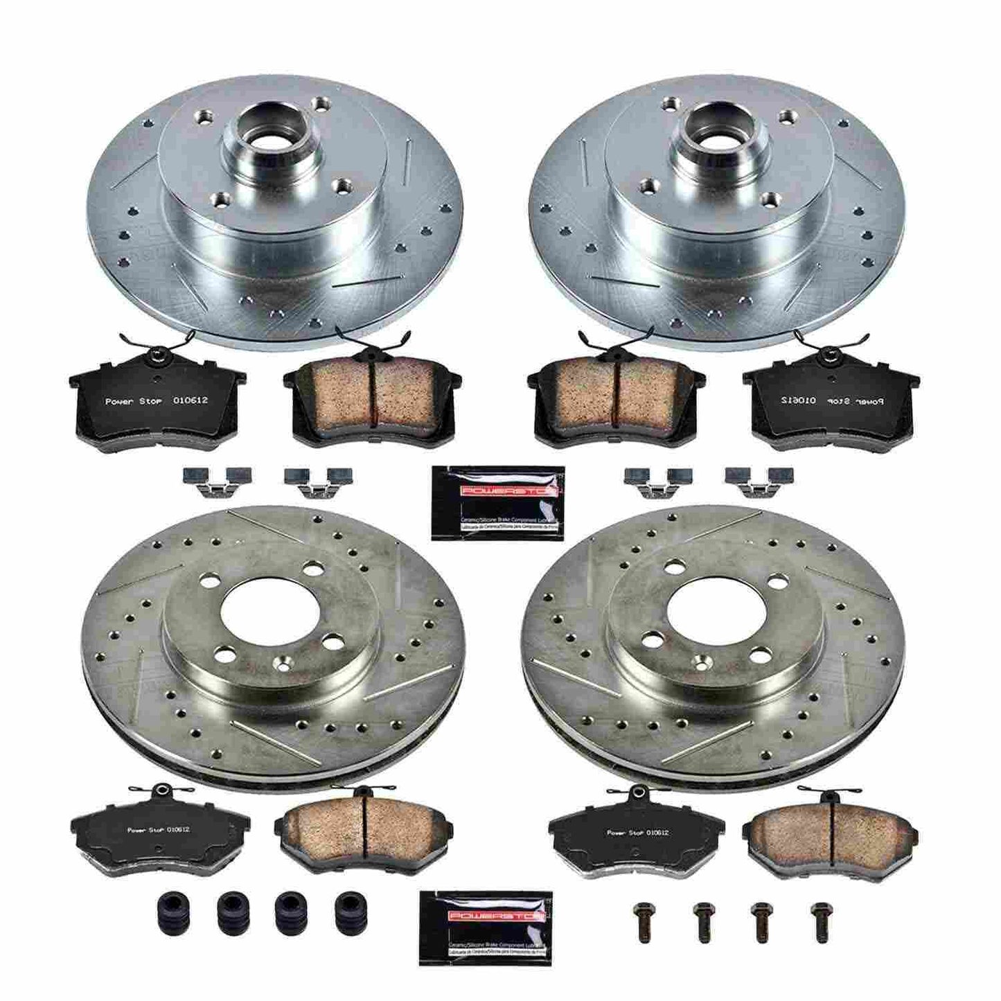 PowerStop Power Stop 99-02 Volkswagen Cabrio Front & Rear Z23 Evolution Sport Brake Kit K375