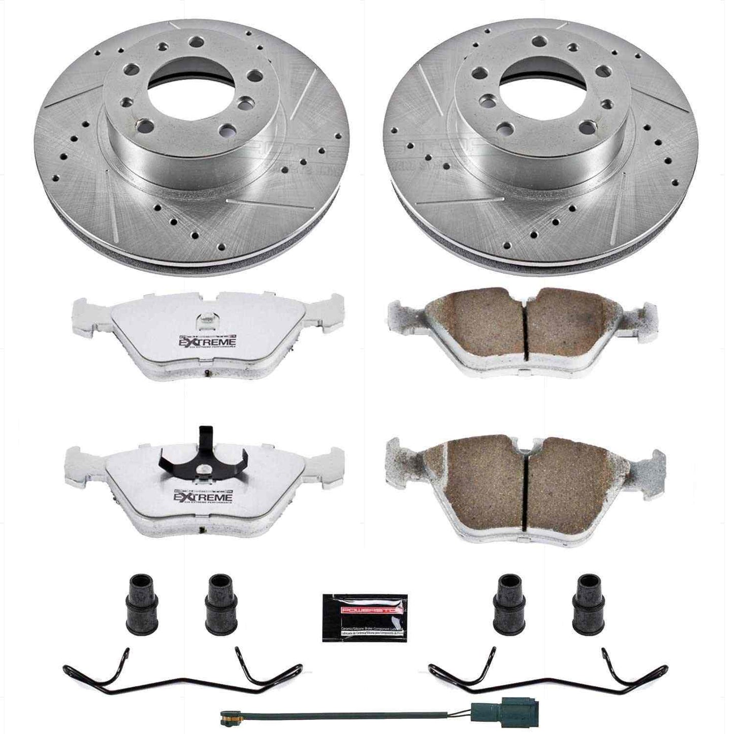 PowerStop Power Stop 94-95 BMW 540i Front Z26 Street Warrior Brake Kit K379-26