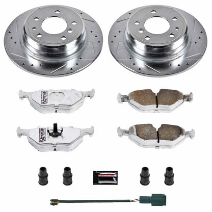 PowerStop Power Stop 90-95 BMW 525i Rear Z26 Street Warrior Brake Kit K393-26