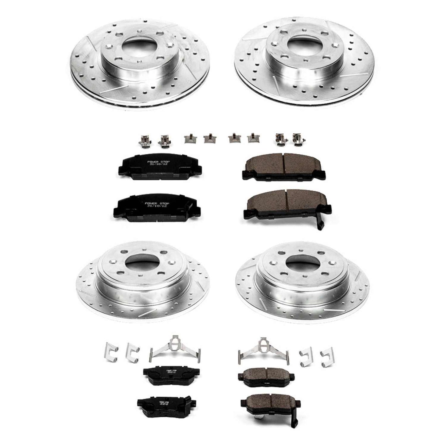 PowerStop Power Stop 1989 Honda CRX Front & Rear Z23 Evolution Sport Brake Kit K399