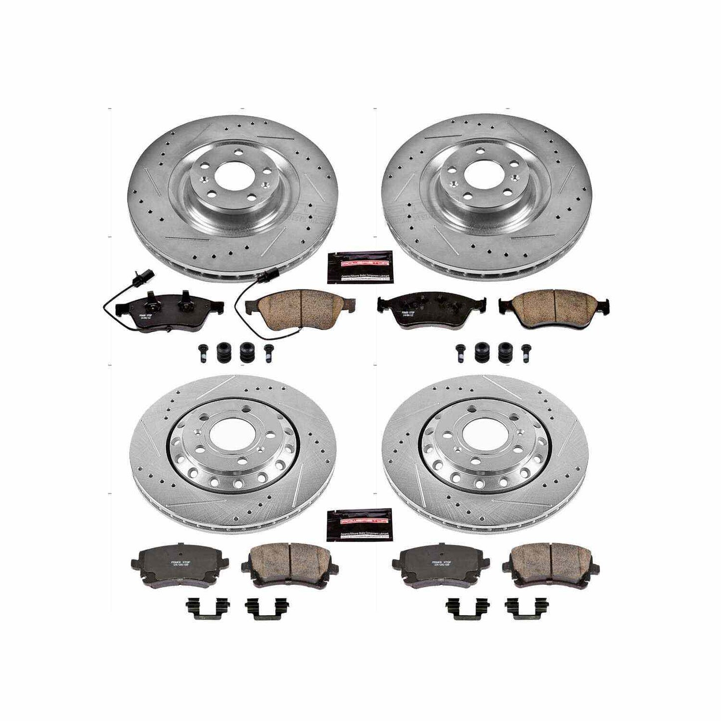 PowerStop Power Stop 03-10 Audi A8 Quattro Front & Rear Z23 Evolution Sport Brake Kit K4008