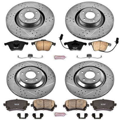PowerStop Power Stop 05-11 Audi A6 Quattro Front & Rear Z23 Evolution Sport Brake Kit K4013