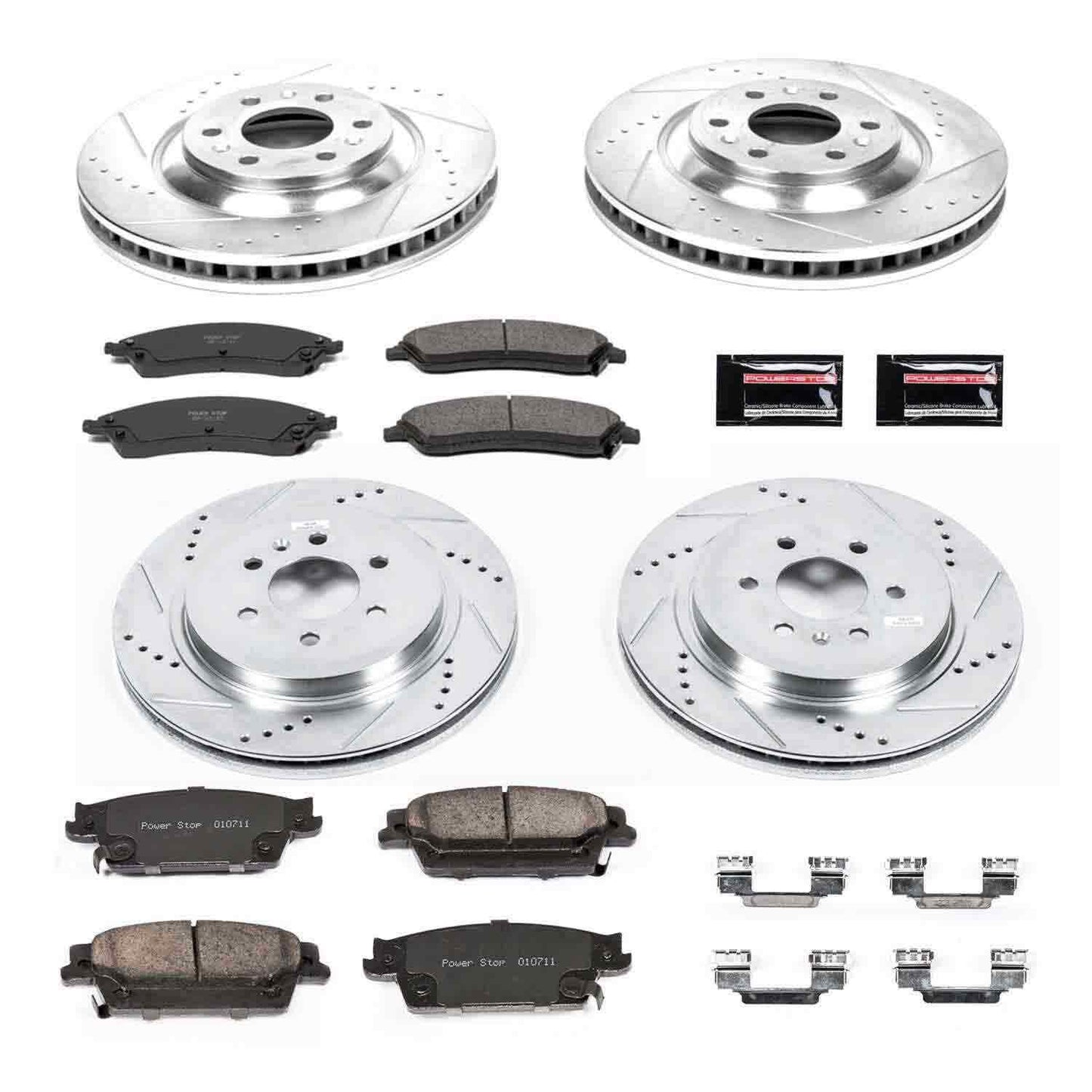 PowerStop Power Stop 04-09 Cadillac SRX Front & Rear Z23 Evolution Sport Brake Kit K4014