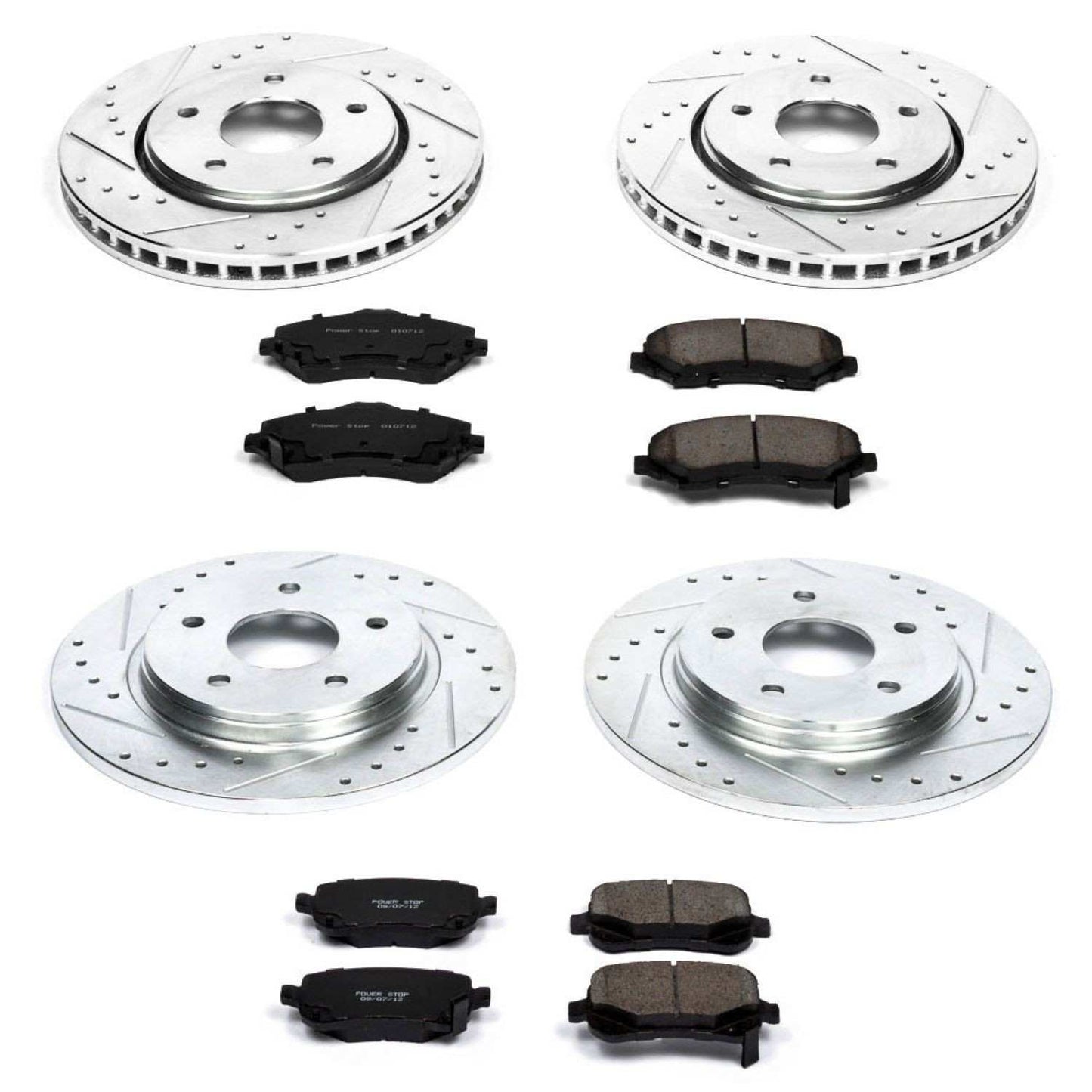PowerStop Power Stop 08-12 Chrysler Town & Country Front & Rear Z23 Evolution Sport Brake Kit K4015
