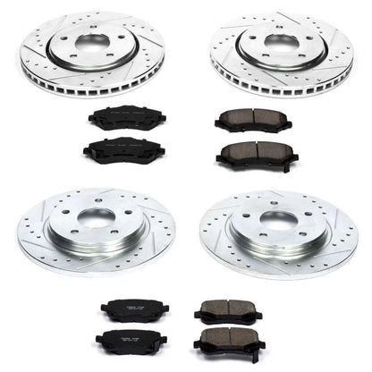 PowerStop Power Stop 08-12 Chrysler Town & Country Front & Rear Z23 Evolution Sport Brake Kit K4015