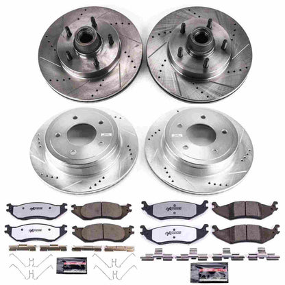 PowerStop Power Stop 04-06 Ford E-150 Front & Rear Z36 Truck & Tow Brake Kit K4021-36