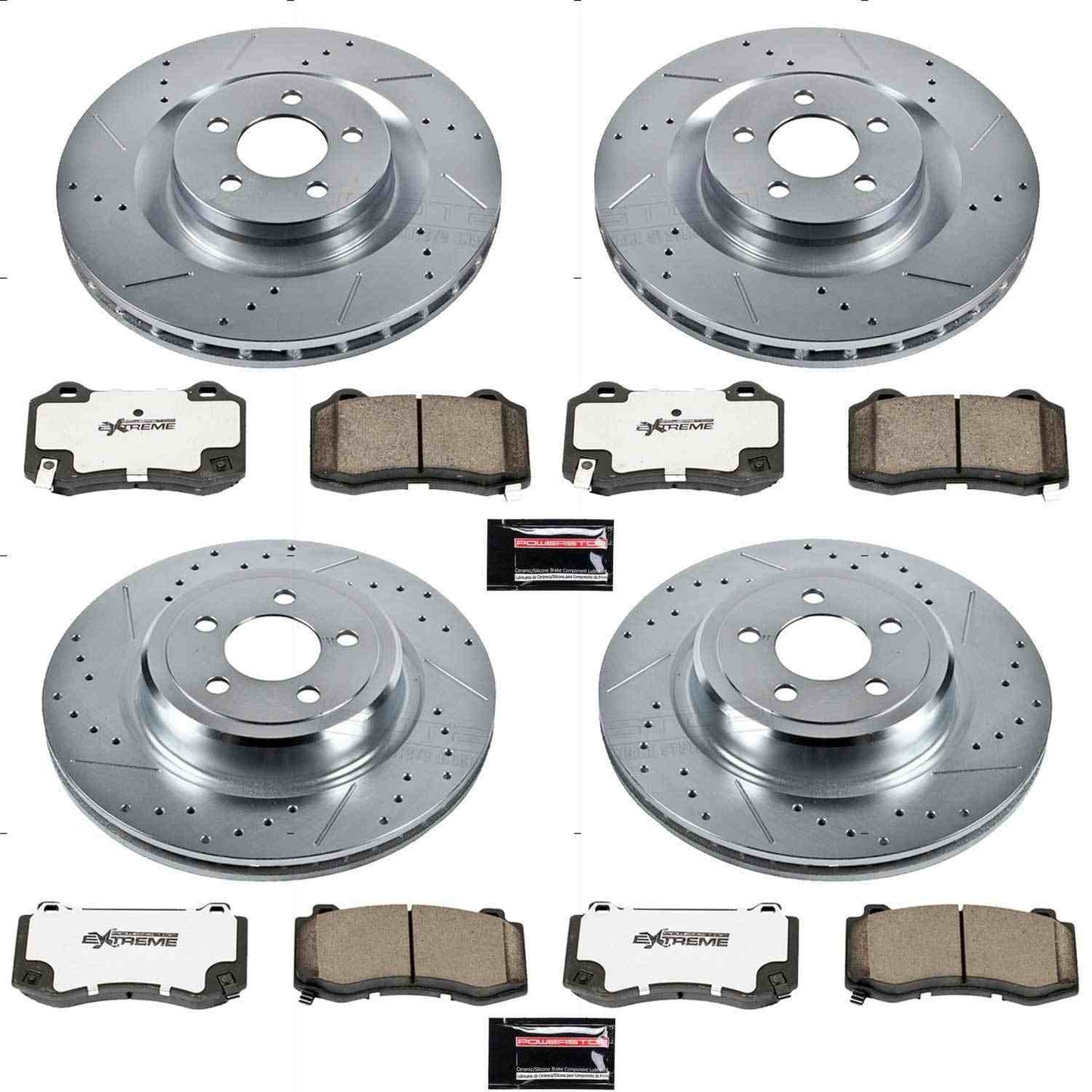 PowerStop Power Stop 05-10 Chrysler 300 Front & Rear Z26 Street Warrior Brake Kit K4023-26