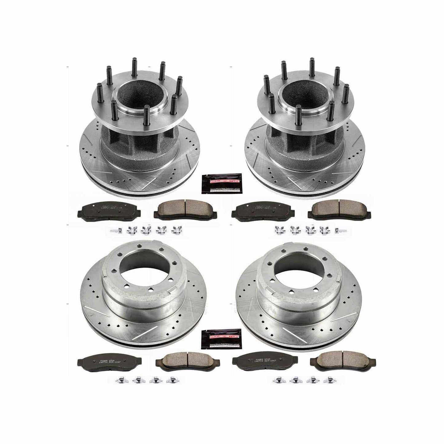 PowerStop Power Stop 07-10 Ford F-350 Super Duty Front & Rear Z23 Evolution Sport Brake Kit K4032