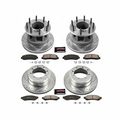 PowerStop Power Stop 07-10 Ford F-350 Super Duty Front & Rear Z23 Evolution Sport Brake Kit K4032
