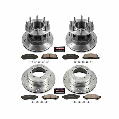PowerStop Power Stop 05-07 Ford F-350 Super Duty Front & Rear Z23 Evolution Sport Brake Kit K4034