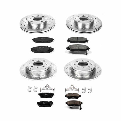 PowerStop Power Stop 90-91 Honda CRX Front & Rear Z23 Evolution Sport Brake Kit K403