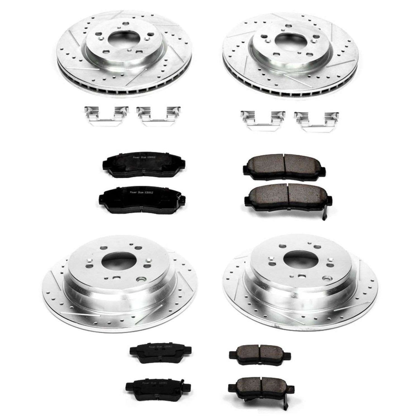 PowerStop Power Stop 05-10 Honda Odyssey Front & Rear Z23 Evolution Sport Brake Kit K4044