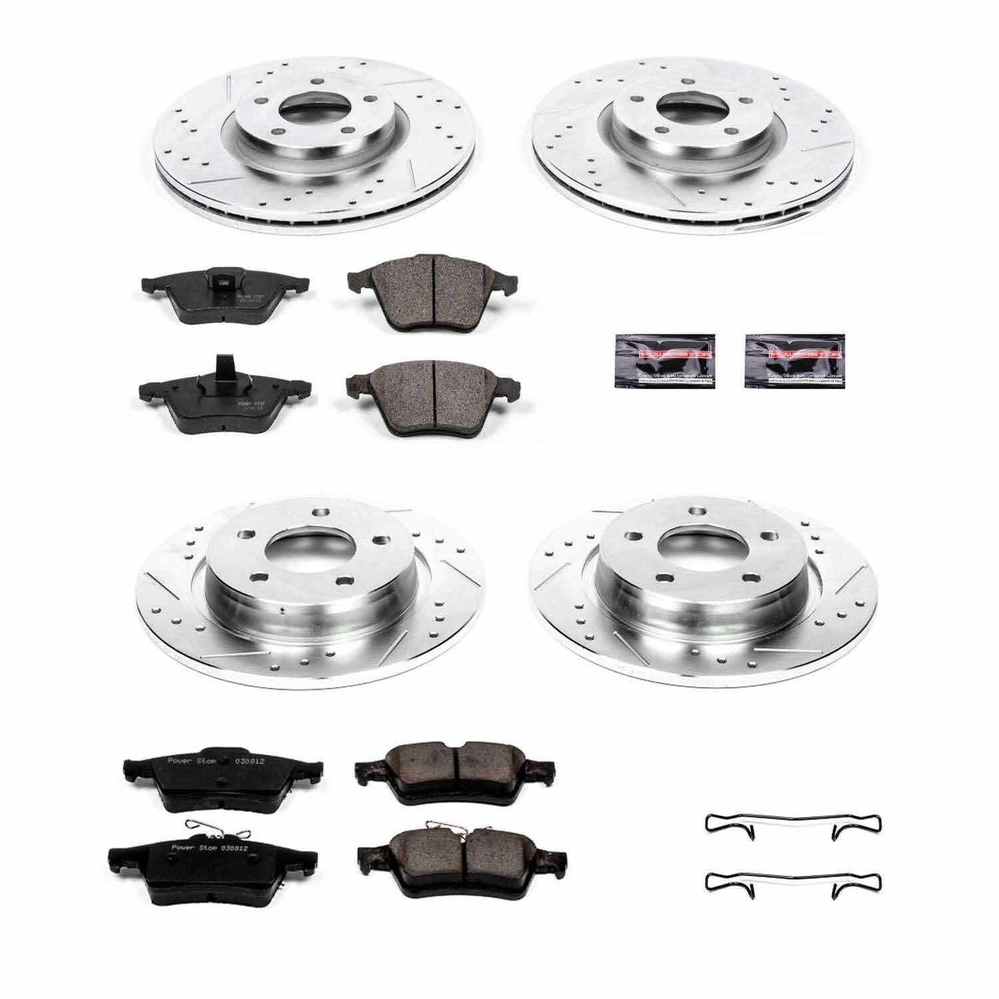 PowerStop Power Stop 07-13 Mazda 3 Front & Rear Z23 Evolution Sport Brake Kit K4056