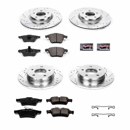 PowerStop Power Stop 07-13 Mazda 3 Front & Rear Z23 Evolution Sport Brake Kit K4056