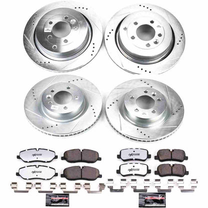 PowerStop Power Stop 05-09 Land Rover LR3 Front & Rear Z36 Truck & Tow Brake Kit K4059-36