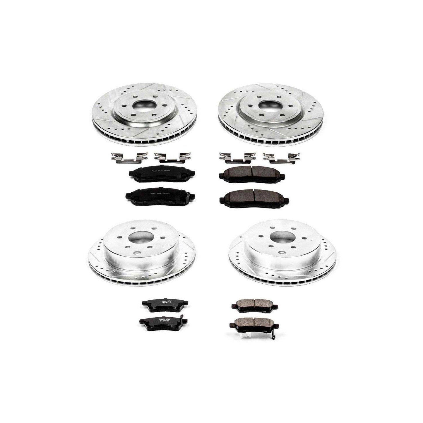 PowerStop Power Stop 05-18 Nissan Frontier Front & Rear Z23 Evolution Sport Brake Kit K4062