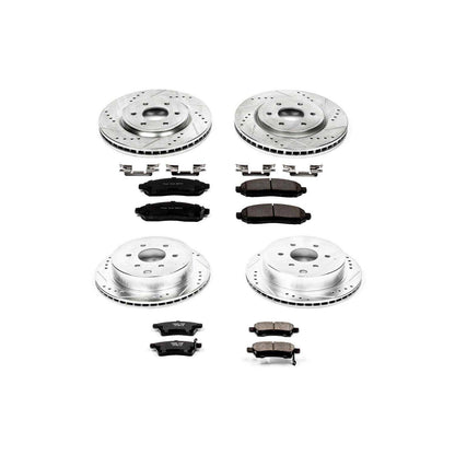 PowerStop Power Stop 05-18 Nissan Frontier Front & Rear Z23 Evolution Sport Brake Kit K4062