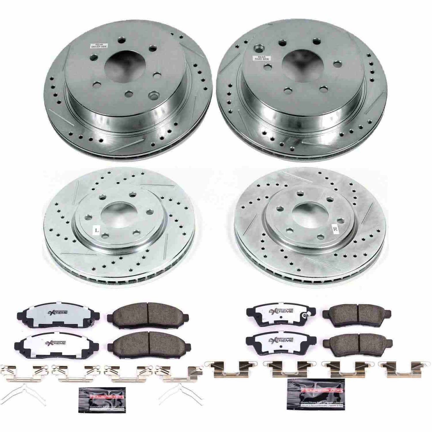 PowerStop Power Stop 05-18 Nissan Frontier Front & Rear Z36 Truck & Tow Brake Kit K4063-36