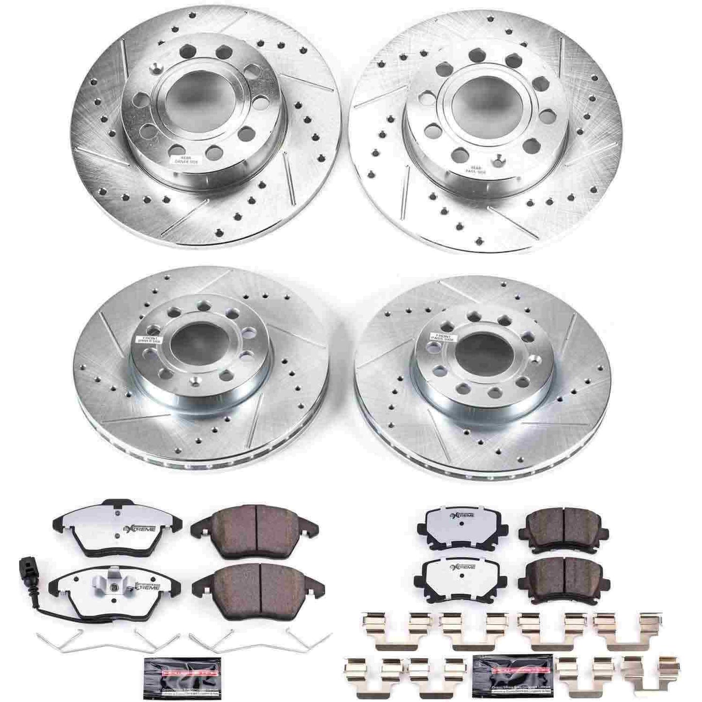 PowerStop Power Stop 05-10 Volkswagen Jetta Front & Rear Z26 Street Warrior Brake Kit K4068-26